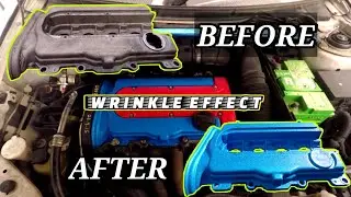 Repaint valve cover wrinkle effect.. Cuma pakai spray tin jer.. HASILNYA WOWWW.