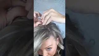 Easiest one pin side style for fine hair 🙌🏻