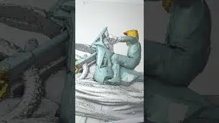 Robotic milling of a polystyrene statue | EICMA 2024