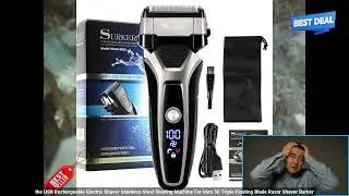 1005003026285335 USB Rechargeable Electric Shaver Stainless Steel Shaving Machine For M