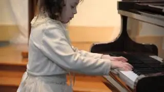 Anastasia (7 years). Gavrilin: Dancing Chimes (Куранты). SJMTA concert.