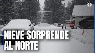 Cierran accesos en Baja California por fuerte nevada en San Pedro M&aacute;rtir