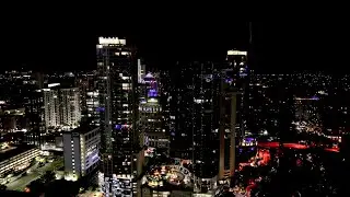 Night Lights 4K Drone Aerial Footage