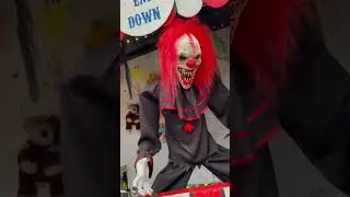 Setting Up the Home Haunt 2022 (Game Booth) #clown #haunt #hauntedhouse #coulrophobia