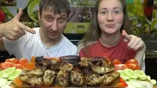 МУКБАНГ ЗИМНИЙ ШАШЛЫК | MUKBANG WINTER BARBECUE #мукбанг #mukbang