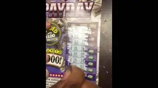 Winning $20.00 scratch off ticket