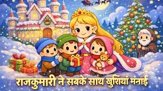राजकुमारी ने सबके साथ खुशियाँ मनाईं | Emotional Fairy Tale Story | Hindi Cartoon Story