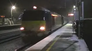 **RARE** 67002 dragging ScotRail 385045 and 385046 through Arlesey 01/02/19