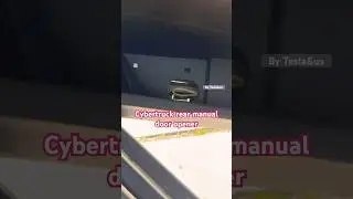 Tesla Cyber truck emergency door release rear door #tesla #cybertruck
