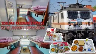 New Delhi to Sealdah || 12314 Sealdah Rajdhani Express First Class Full Journey Compilation via Gaya