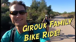 Giroux Crew Biking Through New River Trail on a Bike Ride