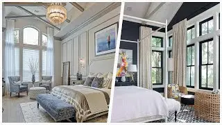 75 Brown Floor And Vaulted Ceiling Bedroom Design Ideas You'll Love ⭐️