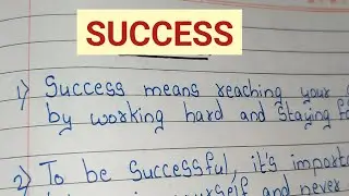 10 Lines on Success// Essay on Success in english// Few Sentences about Success