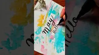 creative font idea for may 🌿| fresh typography inspiration