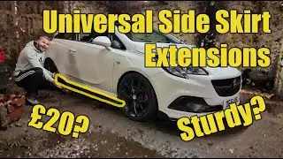 Installing £20 Universal Side Skirt Extensions on a Corsa E VXR