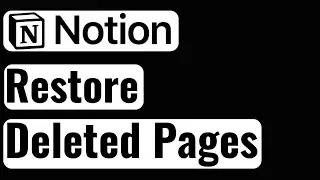 Как восстановить удаленные страницы на Notion