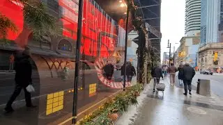 Hudson's Bay Christmas Windows Display at Queen & Yonge 2025