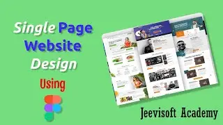 Single Page Website design Using Figma💻 | Jeevisoft |