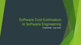 Software Cost Estimation | Software Engineering