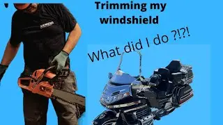 Cutting down my Goldwing GL1500 windshield.