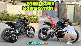 MT15 WHEEL COVER MODIFICATION🔥🥵|| FULL DETAIL VIDEO🔥👍#bike #mt15 @SONU02RIDER #rider