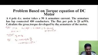 Problem on Torque Equation of DC Motor