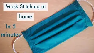 Mask stitching /  Easy face mask / mask making  / reusable mask / diy face mask stitching Malayalam