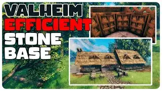 How to Build an Efficient Stone Base w/ Storage Room | Valheim
