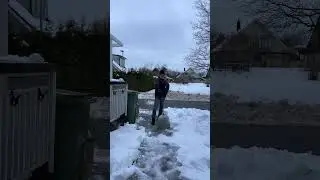 Clearing Snow in Silence