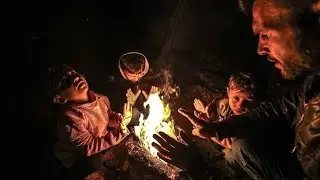 Three siblings took refuge in a camp in Idlib