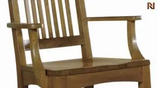 Hekman Arm Chair-Wood Seat 8-4001