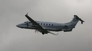 Raytheon Beech 1900D Swiss Air Force departure on Monday RIAT 2014 T-729