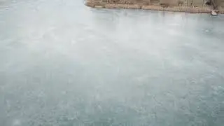 Bergamo - Monasterolo - lago ghiacciato - drone