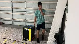 Single Leg Jump Over 24&rdquo; Box