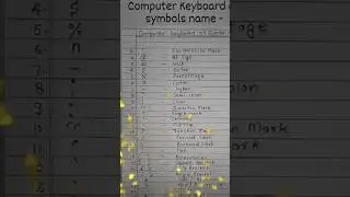 computer keyboard symbol name #key #symbols #computer #course