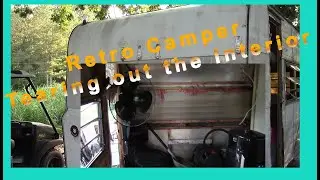Retro Camper Remodel...Tearing out the insides and all the walls.  #vintagecamperrebuild #campers