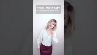 TOUCH mono part / candy blonde rooted/ wig by ellen wille