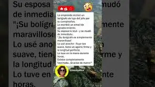 🖊️ El bol&iacute;grafo del jefe #chistes #bromas #comedia #risas #divertido #humor #espa&ntilde;a #shorts #youtube