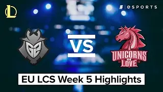 HIGHLIGHTS: G2 Esports vs. Unicorns of Love (2017 EU LCS Spring)