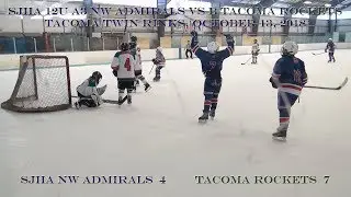 SJHA 12U A3 NW Admirals vs 12U B Tacoma Rockets, October 13, 2018