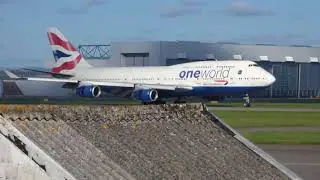 Plane spotting on a quiet day at Cardiff airport on 27/10/17
