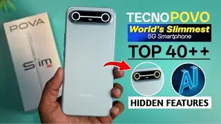 Tecno Pova Slim TOP 40+ Hidden Features | Tecno Pova Slim Tips & Tricks | Hindi