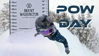 Shredding Through 50cm Of Fresh Powder Snowboarding!