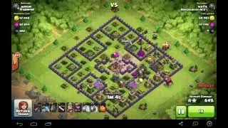 Attack townhall 10 with max balloon minion and lava hound in CoC