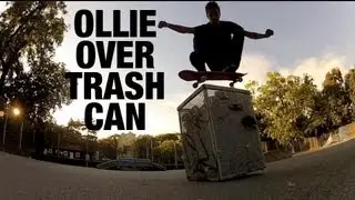 Ollie over Trashcan