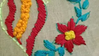 Beautiful Love Designs Allover hand Embroidery Tutorial basic stitch