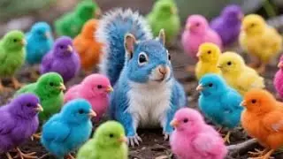 Catch Color Chicken, Cute Chicken, Duck, Rainbow Chicken, Rabbit, Cute Animals