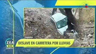 Lluvias provocan deslaves en carretera que va de Arteaga a Santiago | Noticias con Francisco Zea