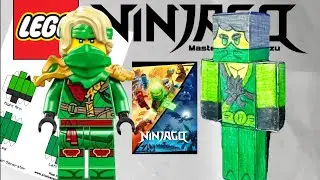 COMO FAZER O BONECO de PAPEL do LLOYD do NINJAGO ARTICULADO!