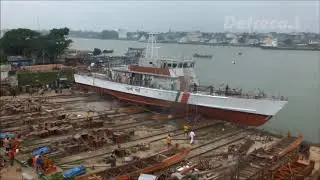DEW launches many ships for Bangladesh Coast Guard